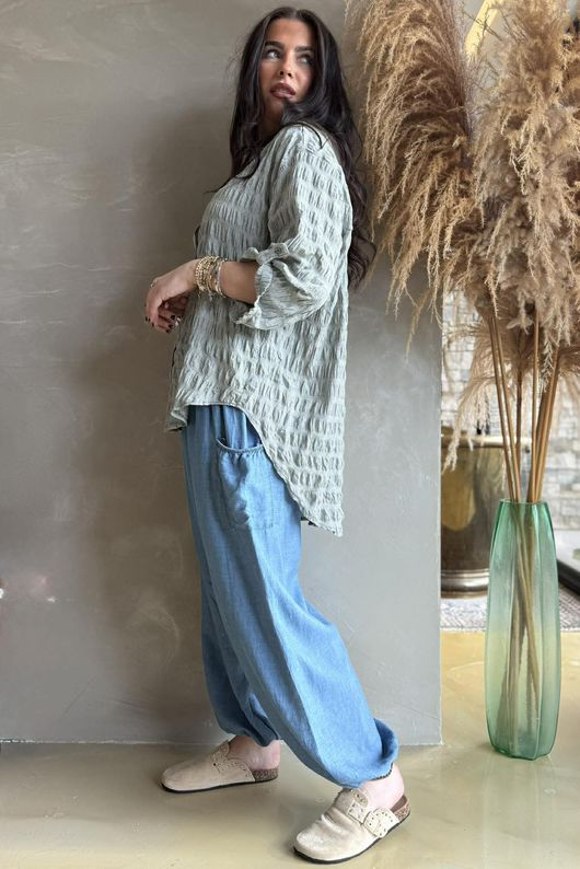 Hey Sucker Blouse Khaki /13=